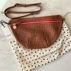 (NWT) Clare V - Grande Fanny - Tan Rattan